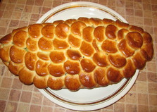 Дрожжевой пирог с рыбной и яичной начинками (пошаговый фото рецепт)