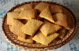 Печенье сметанное без масла (пошаговый фото рецепт)