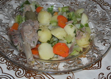Овощное рагу с гусиными голенями (пошаговый фото рецепт)