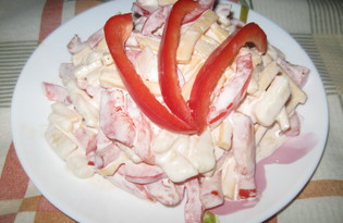 Салат из груши и сладкого перца (пошаговый фото рецепт)