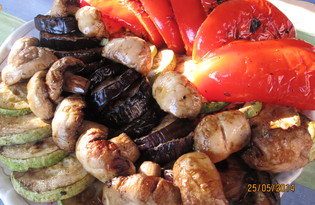 Овощи в маринаде на гриле (пошаговый фото рецепт)