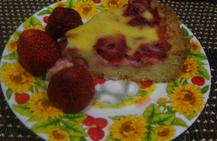 Клубничный пирог (пошаговый фото рецепт)