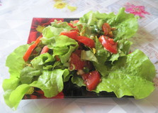 Салат из помидоров с маслом из виноградных косточек (пошаговый фото рецепт)