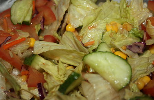 Овощной салат с бальзамическим уксусом и медом (пошаговый фото рецепт)