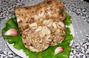 Домашняя куриная колбаса (пошаговый фото рецепт)