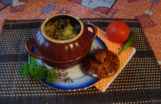 Картофель с грибами в горшочке (пошаговый фото рецепт)
