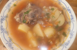 Суп харчо с перволой крупой (пошаговый фото рецепт)