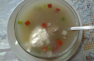 Фасолевый суп с фрикадельками и овощной смесью (пошаговый фото рецепт)