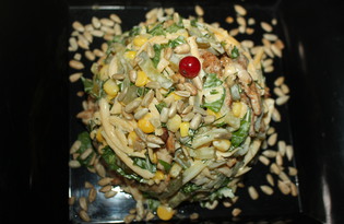 Мясной салат с сельдереем (пошаговый фото рецепт)