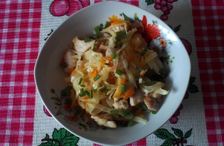 Куриное филе тушеное с овощами (пошаговый фото рецепт)