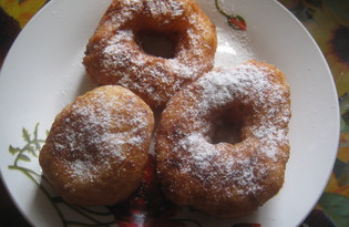 Творожные пончики во фритюре (пошаговый фото рецепт)