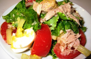 Прованский салат с тунцом (пошаговый фото рецепт)