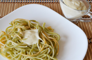 Спагетти с соусом «Бешамель» (пошаговый фото рецепт)