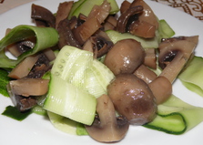 Салат с огурцом и маринованными шампиньонами (пошаговый фото рецепт)