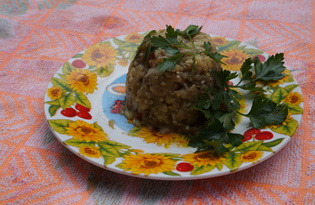 Салат из печеных баклажанов (пошаговый фото рецепт)