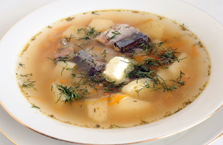 Суп из сайры консервированной (пошаговый фото рецепт)