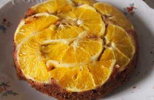 Кофейный пирог с апельсинами (пошаговый фото рецепт)