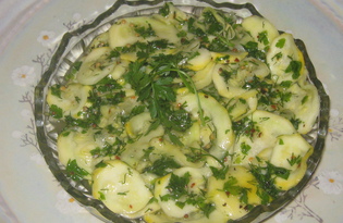 Закуска из маринованных кабачков (пошаговый фото рецепт)