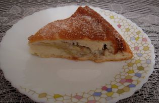 Банановый пирог на кефире (пошаговый фото рецепт)
