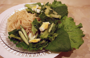 Салат с зеленой редькой (пошаговый фото рецепт)