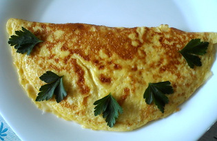 Французский классический омлет с сыром (пошаговый фото рецепт)