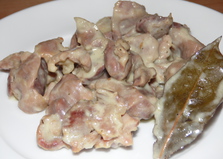Куриные желудочки в сметане (пошаговый фото рецепт)