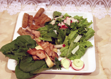 Горячий гриль-салат со свининой (пошаговый фото рецепт)