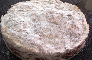 Яблочный пирог с манкой "Насыпной" (пошаговый фото рецепт)