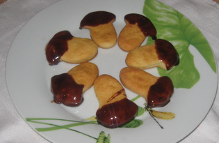 Печенье дрожжевое "Грибочки" (пошаговый фото рецепт)
