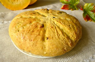 Домашний хлеб с тыквой (пошаговый фото рецепт)