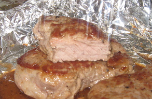 Сочный стейк из говядины (пошаговый фото рецепт)