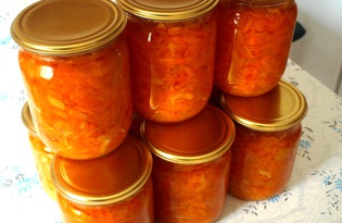 Салат "Морковный" на зиму (пошаговый фото рецепт)