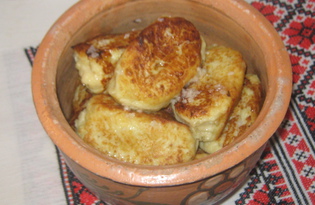 Картофельные зразы с фасолью под чесночным соусом (пошаговый фото рецепт)