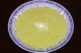 Суп-пюре из зелёного горошка (пошаговый фото рецепт)