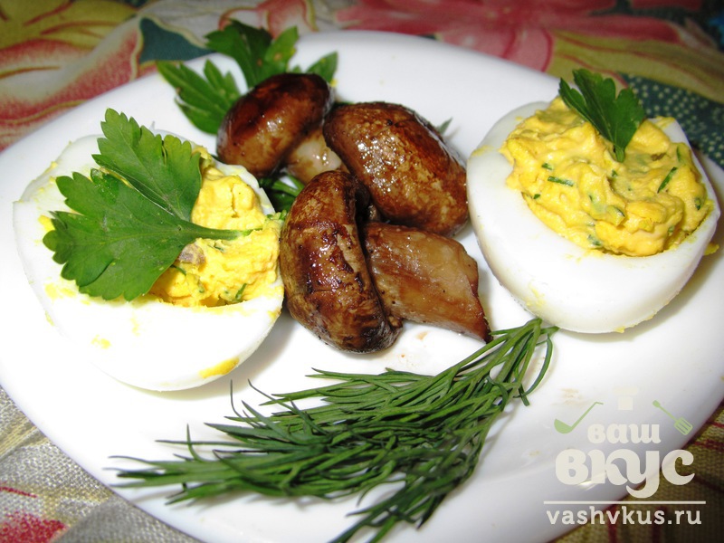 Пряные фаршированные яйца - рецепт, как приготовить, пошаговая инструкция с фотографиями