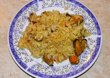 Рис с мидиями (пошаговый фото рецепт)