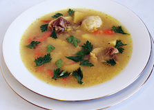 Суп из гуся с кнейдлах (пошаговый фото рецепт)