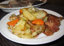 Жареный картофель с подчеревком (пошаговый фото рецепт)