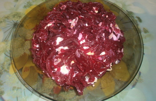 Салат со свеклой и сыром (пошаговый фото рецепт)