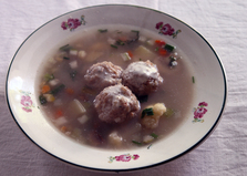 Овощной суп с тефтелями (пошаговый фото рецепт)