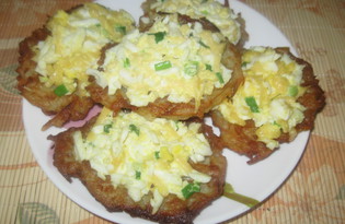 Драники с яйцом и сыром (пошаговый фото рецепт)