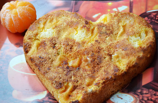 Шарлотка с мандаринами (пошаговый фото рецепт)