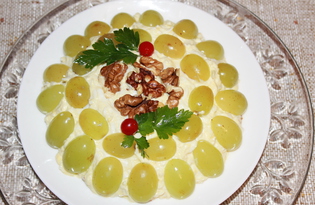 Салат с курицей и виноградом "Тиффани" (пошаговый фото рецепт)