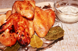 Куриные крылышки с горчицей в зернах (пошаговый фото рецепт)