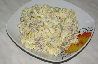 Салат с сельдью и яблоком "Пикантный" (пошаговый фото рецепт)