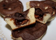 Кексы с шоколадом внутри (пошаговый фото рецепт)