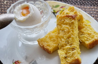 Английский завтрак с гренками и яйцами (пошаговый фото рецепт)
