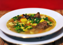 Суп-лапша из оленины по-северному (пошаговый фото рецепт)