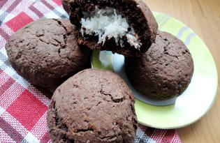 Печенье с кокосовой начинкой (пошаговый фото рецепт)