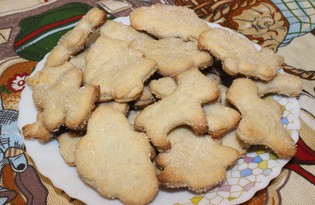 Печенье песочное сахарное (пошаговый фото рецепт)